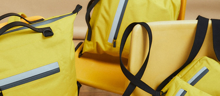 Ally Capellino SS22 Campaign Hoy Travel Cycle Backpack in Black