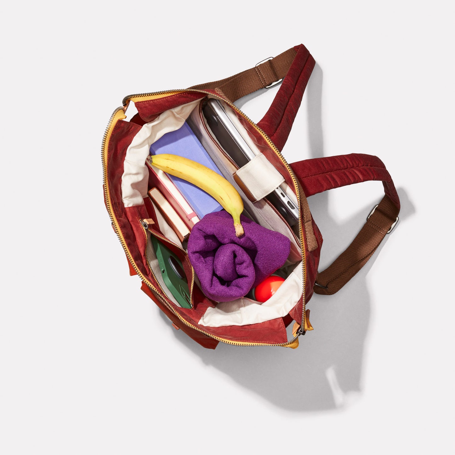 Frank Large Waxed Cotton Rucksack in Buddha