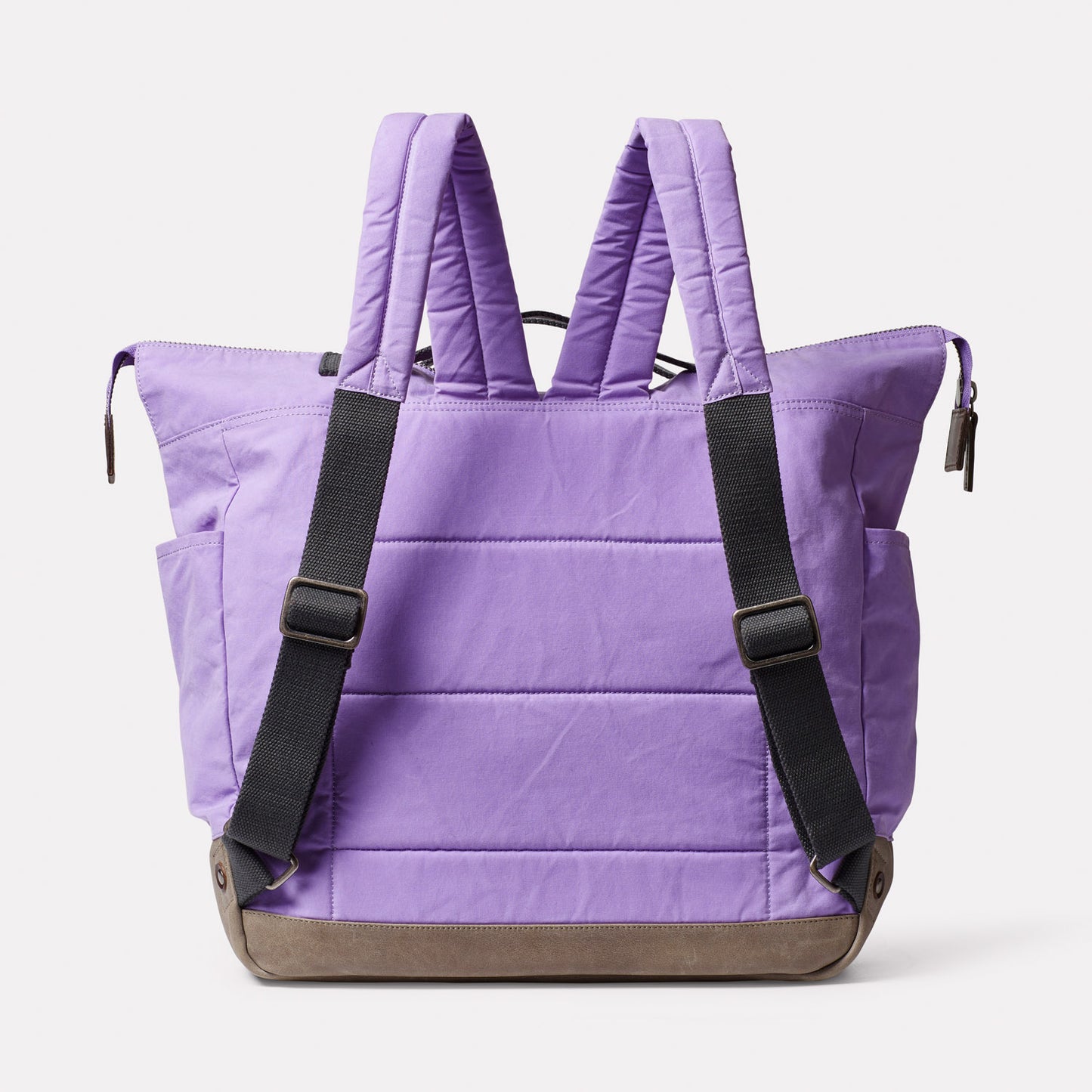 Frank Large Waxed Cotton Backpack in Lilac