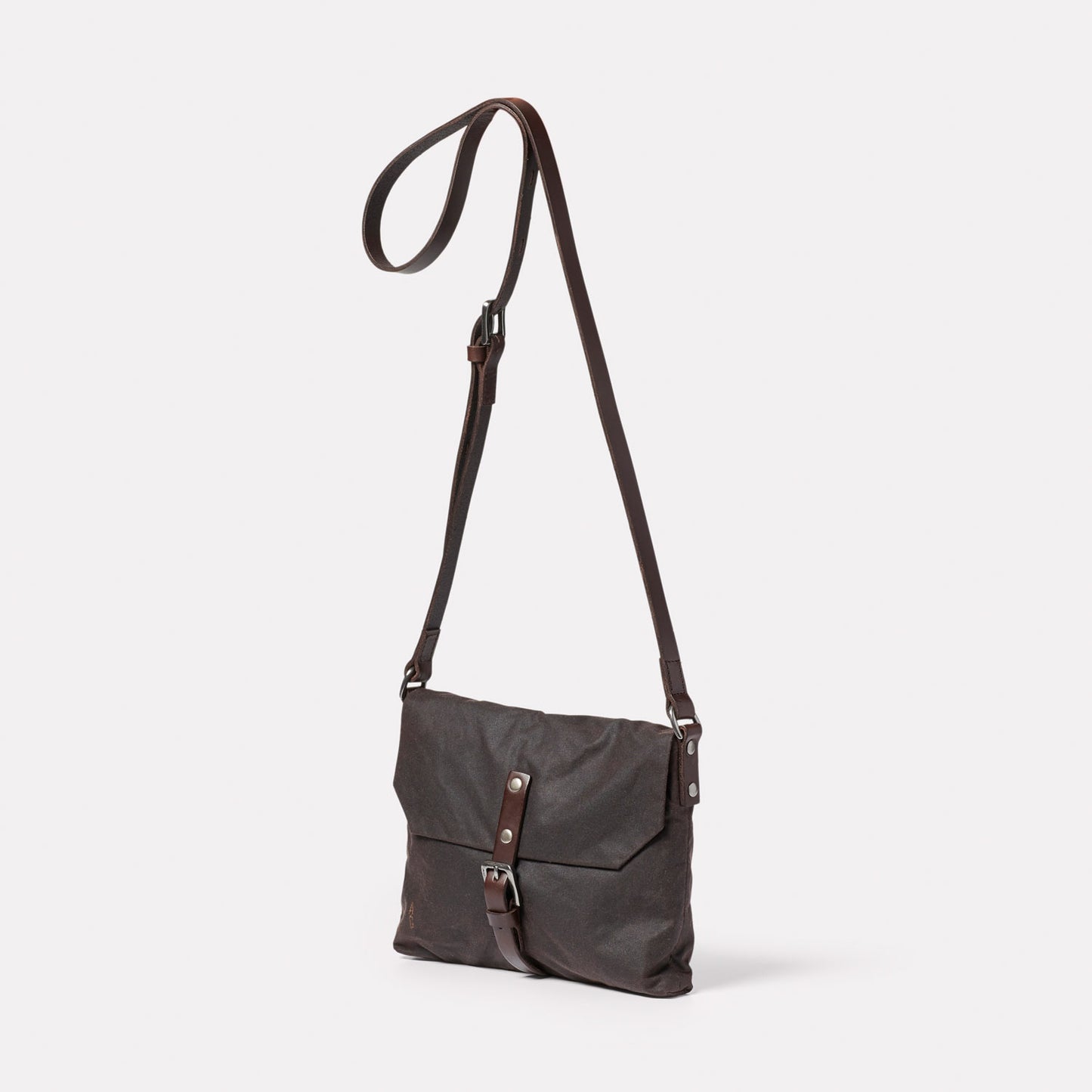 Friday Waxed Cotton Crossbody Bag in Bog
