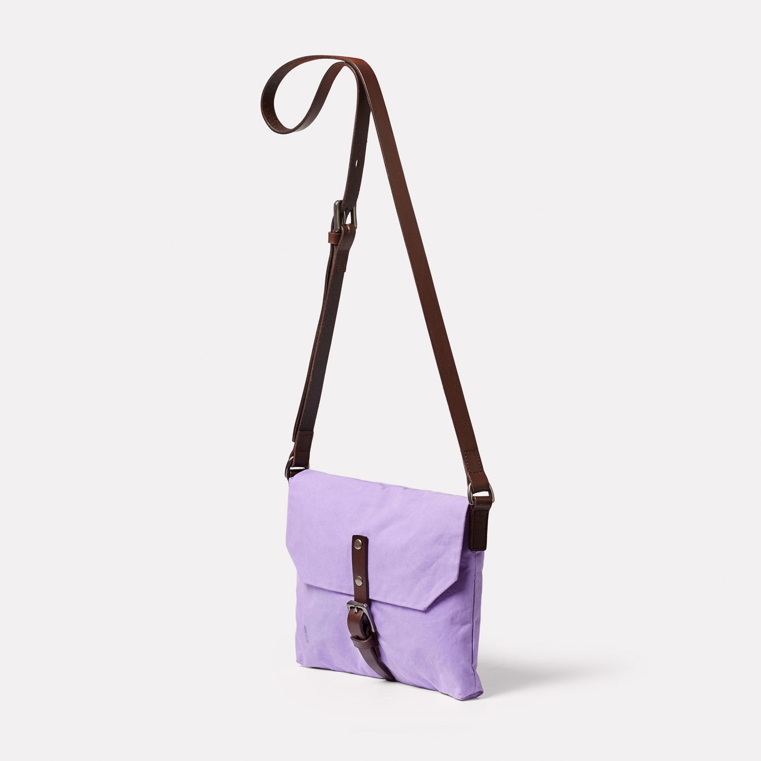 Purple Waxed Cotton Bag
