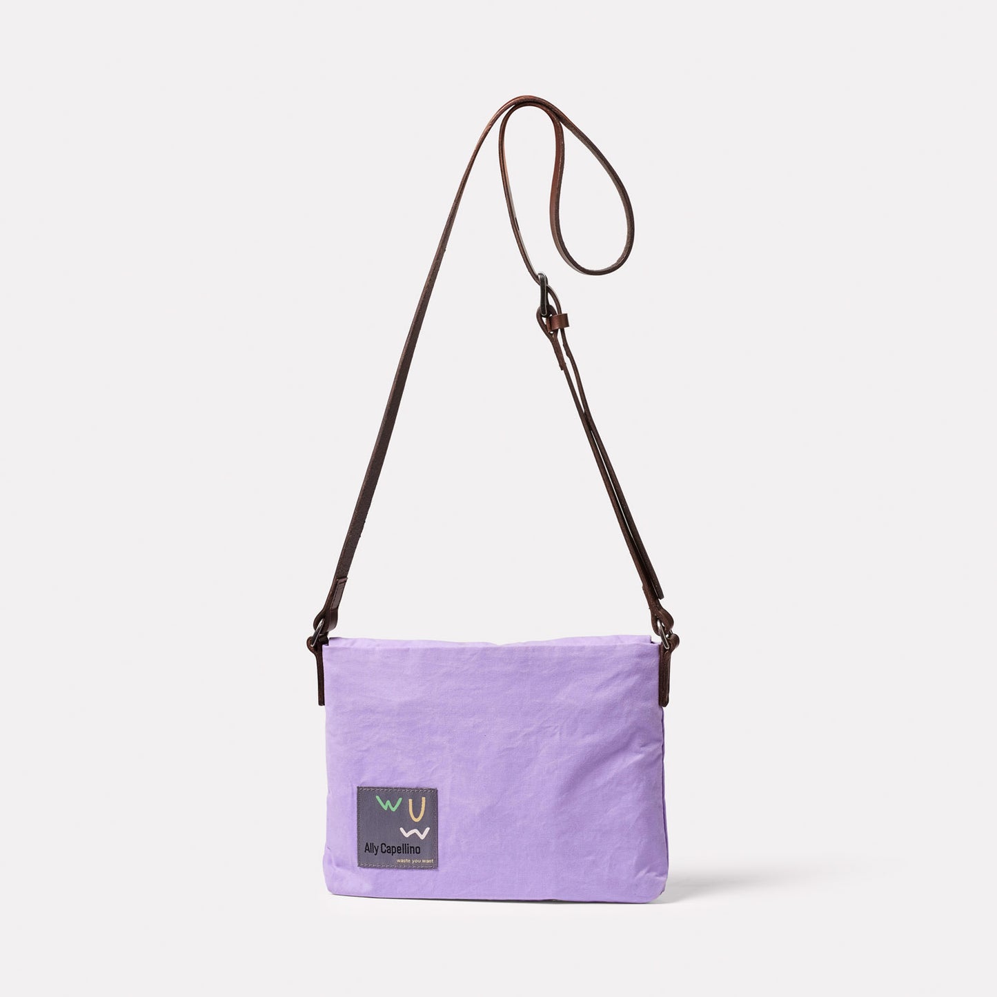 Purple Waxed Cotton Bag