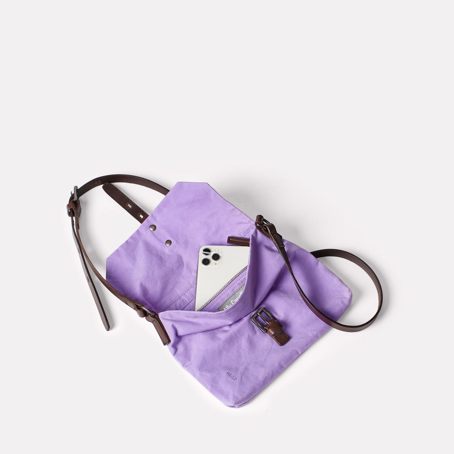 Purple Waxed Cotton Bag