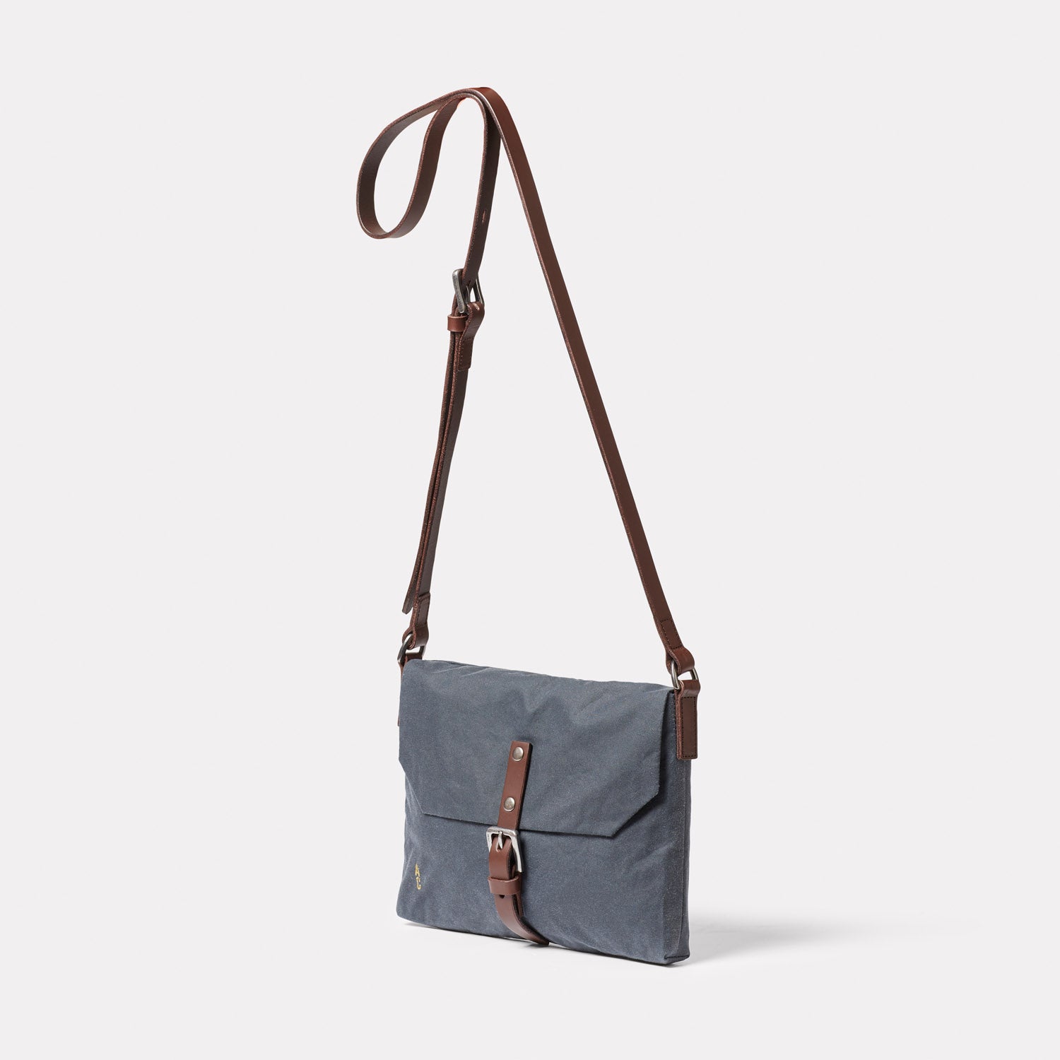 Grey Waxed Cotton Bag