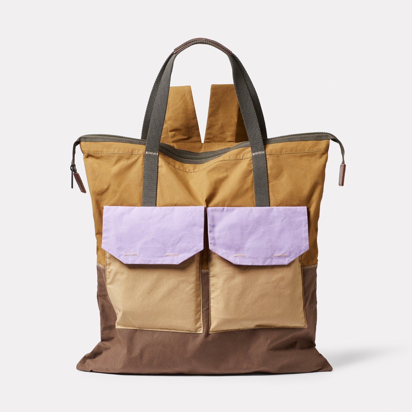 Hank WUW Waxed Cotton Backpack in Meadow