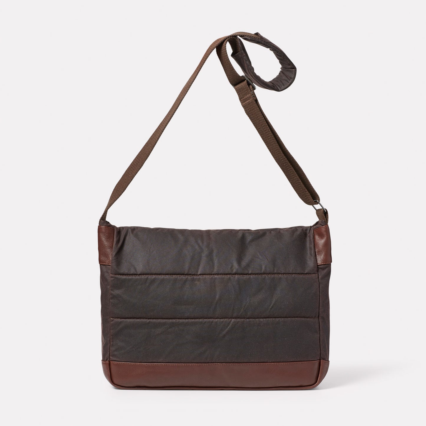Brown Laptop Bag Shoulder Bag Waxed Cotton Bag
