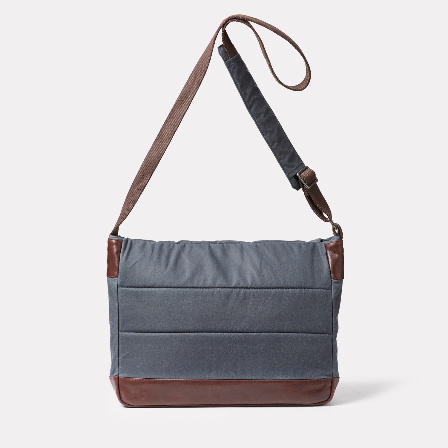 Grey Laptop Bag Waxed Cotton Bag
