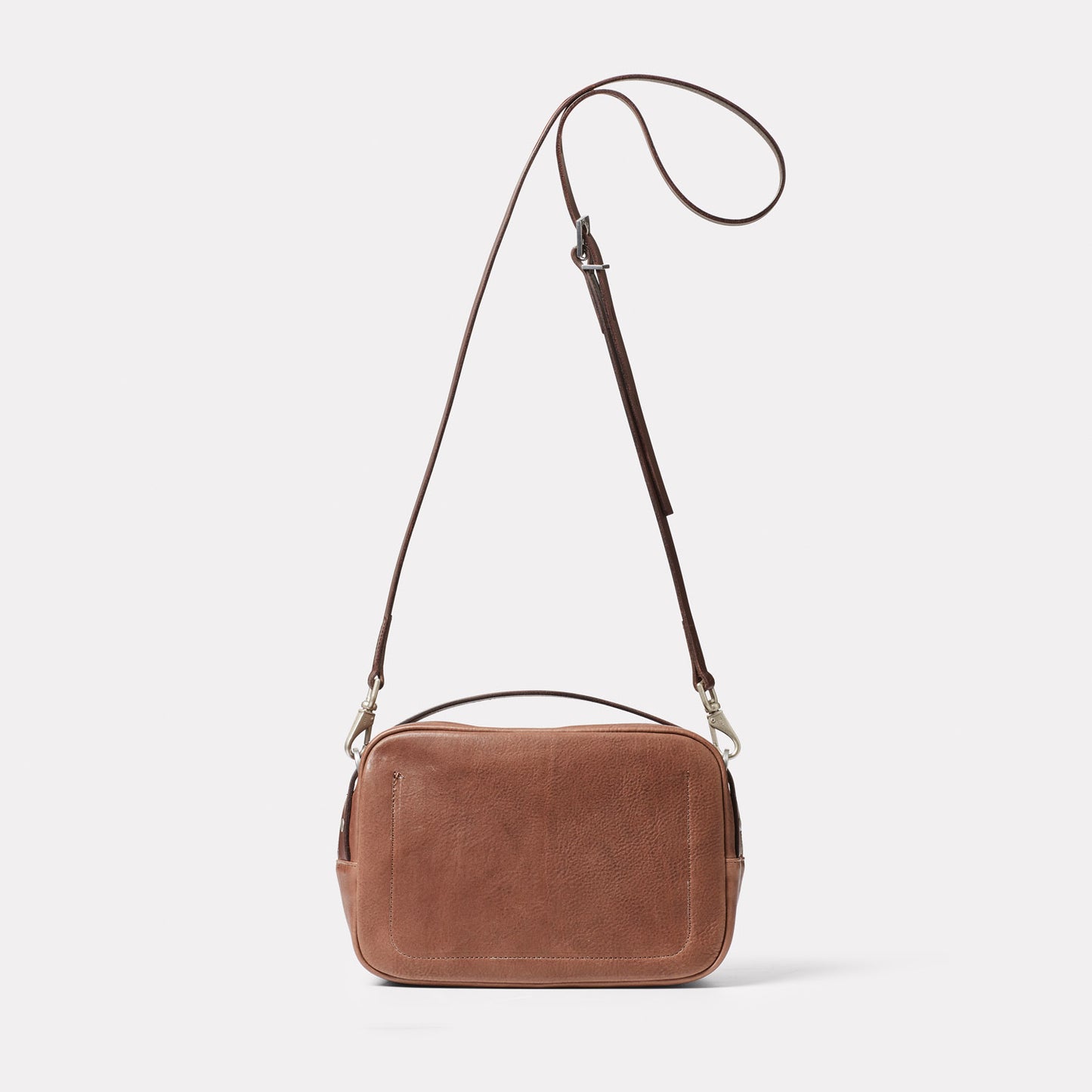 Leila Plus Leather Crossbody Bag in Brown