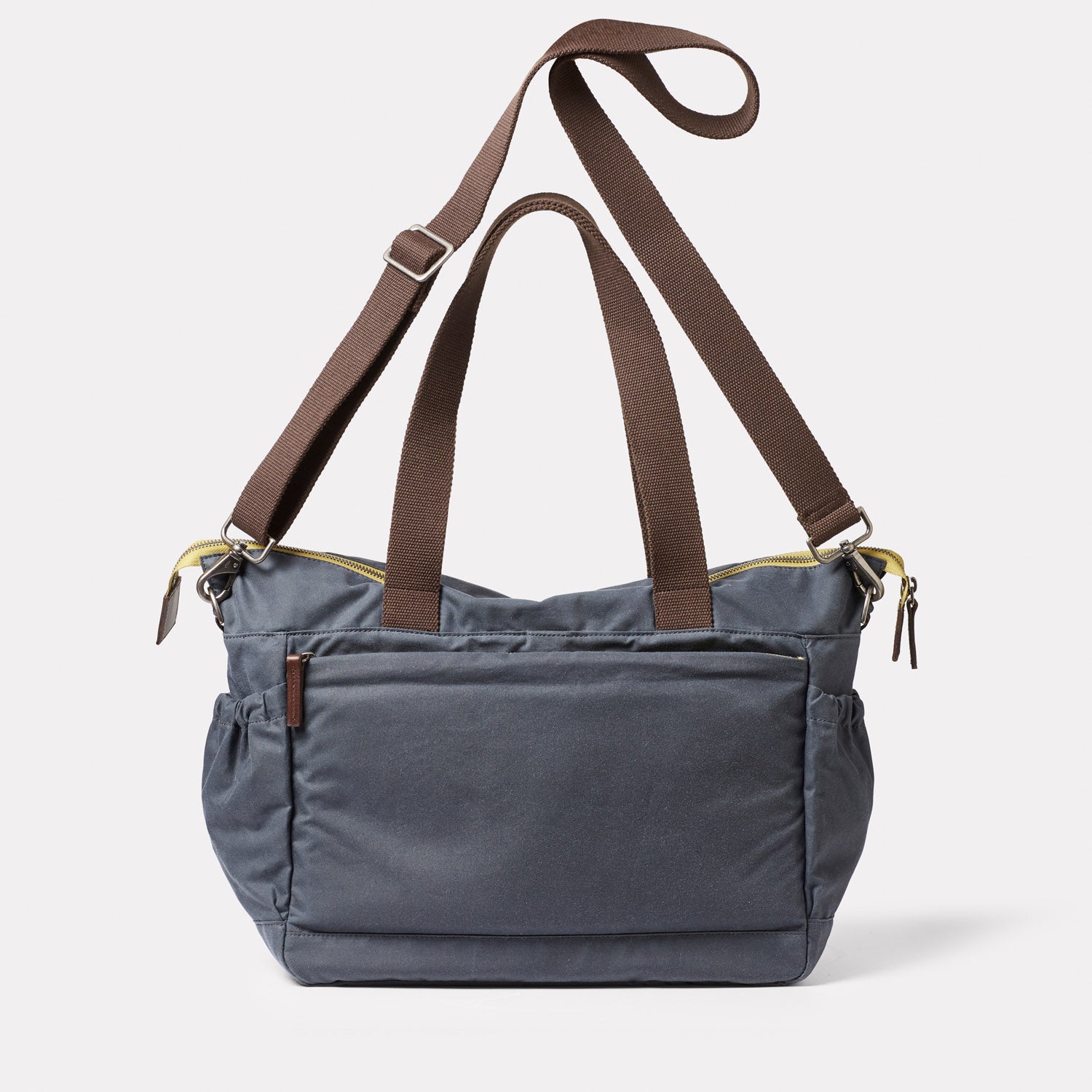 Grey Holdall Bags Waxed Cotton Bag