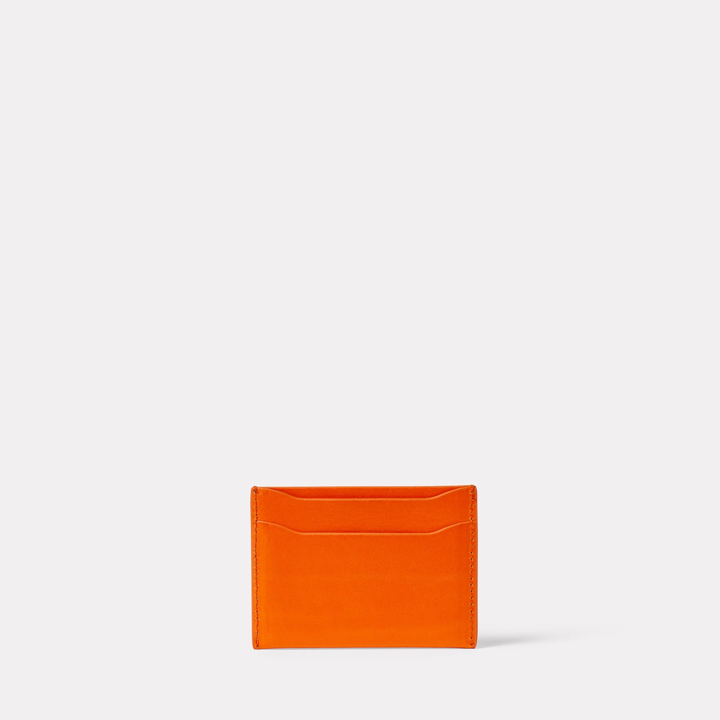 Pete Leather Card Holder in Flame