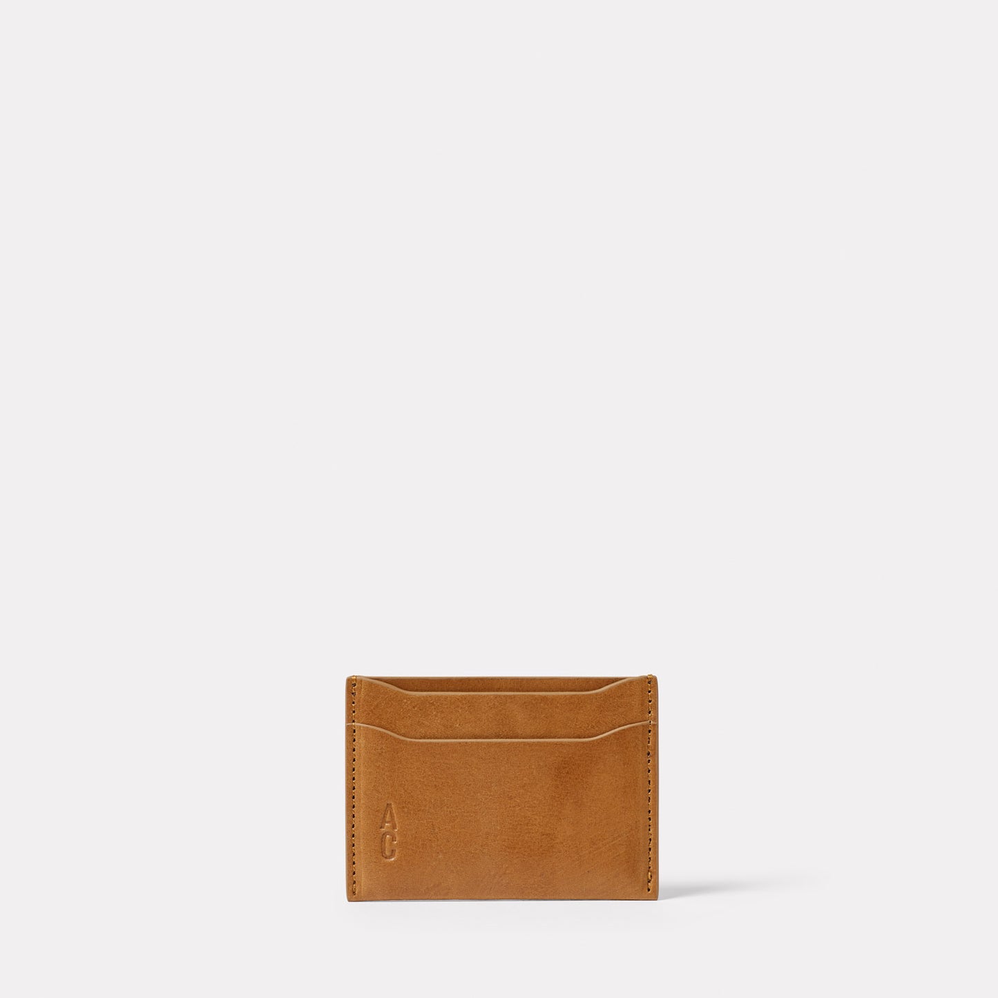 Pete Leather Card Holder in Tan
