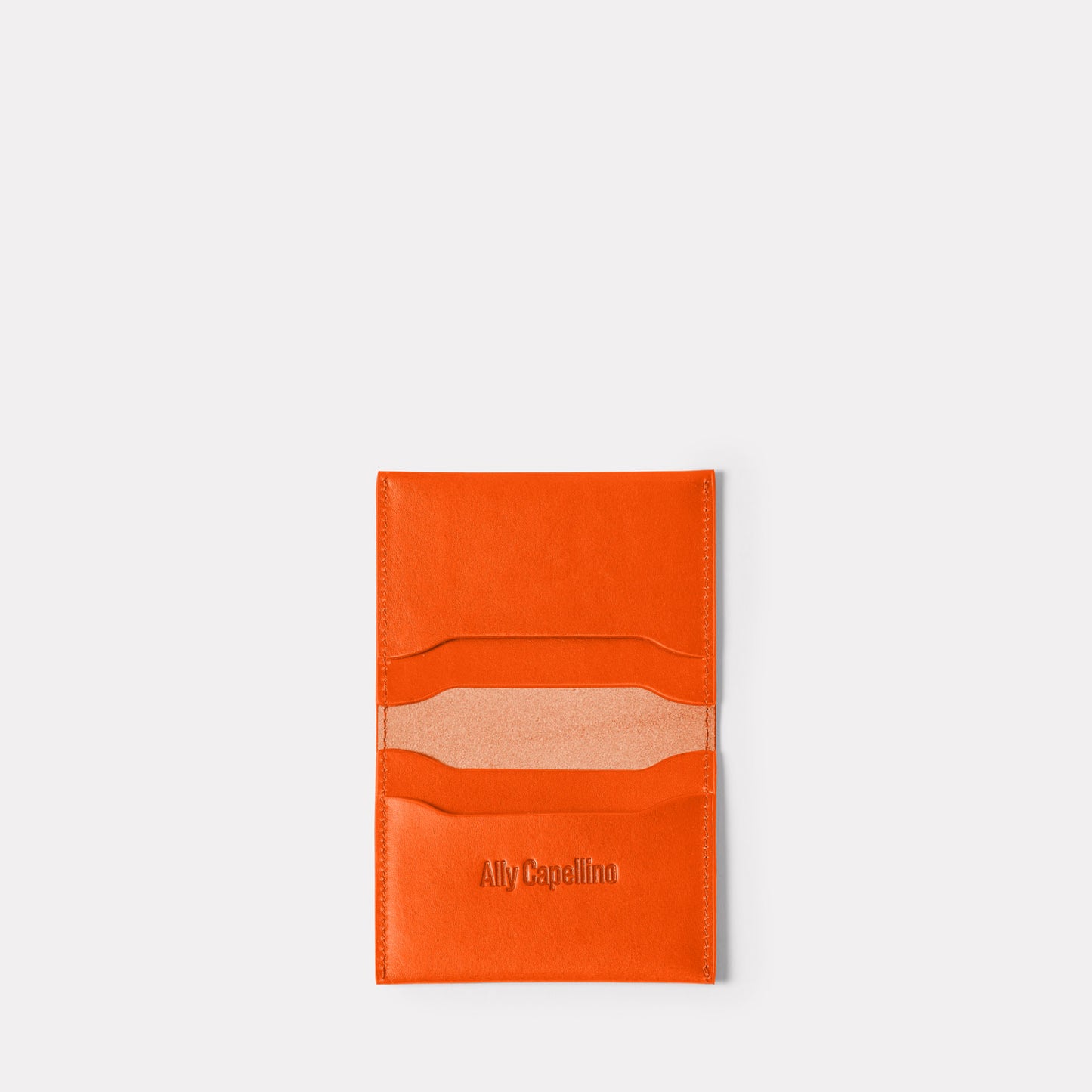 Petra Leather Cardholder in Flame
