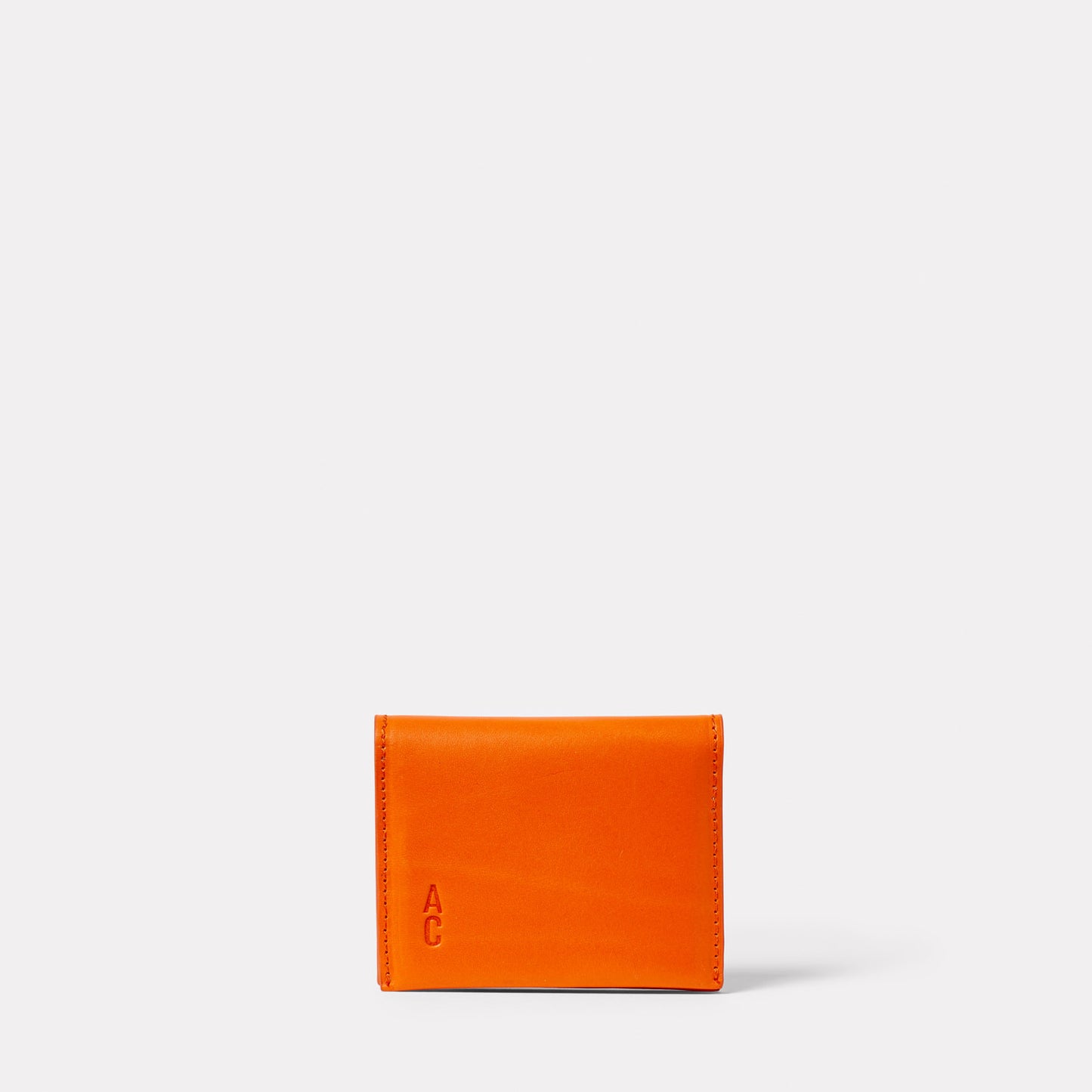 Riley Leather Coin Card Purse in Flame