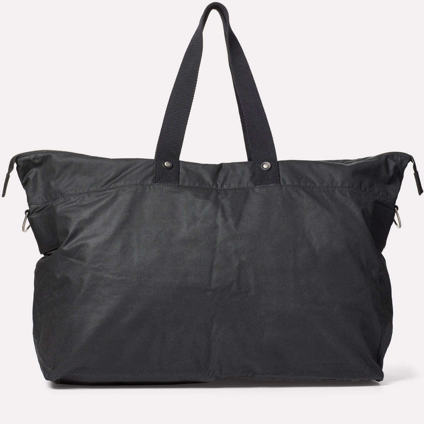 Freddie Waxed Cotton Holdall in Black