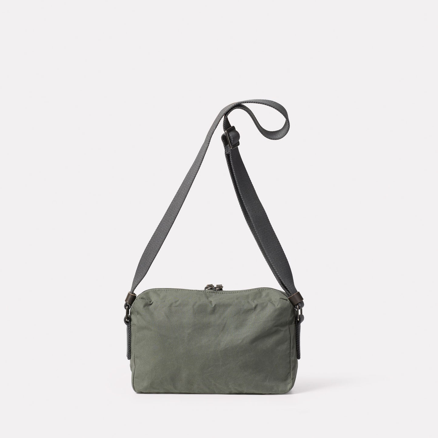 Franco Waxed Cotton Crossbody Bag in Olive