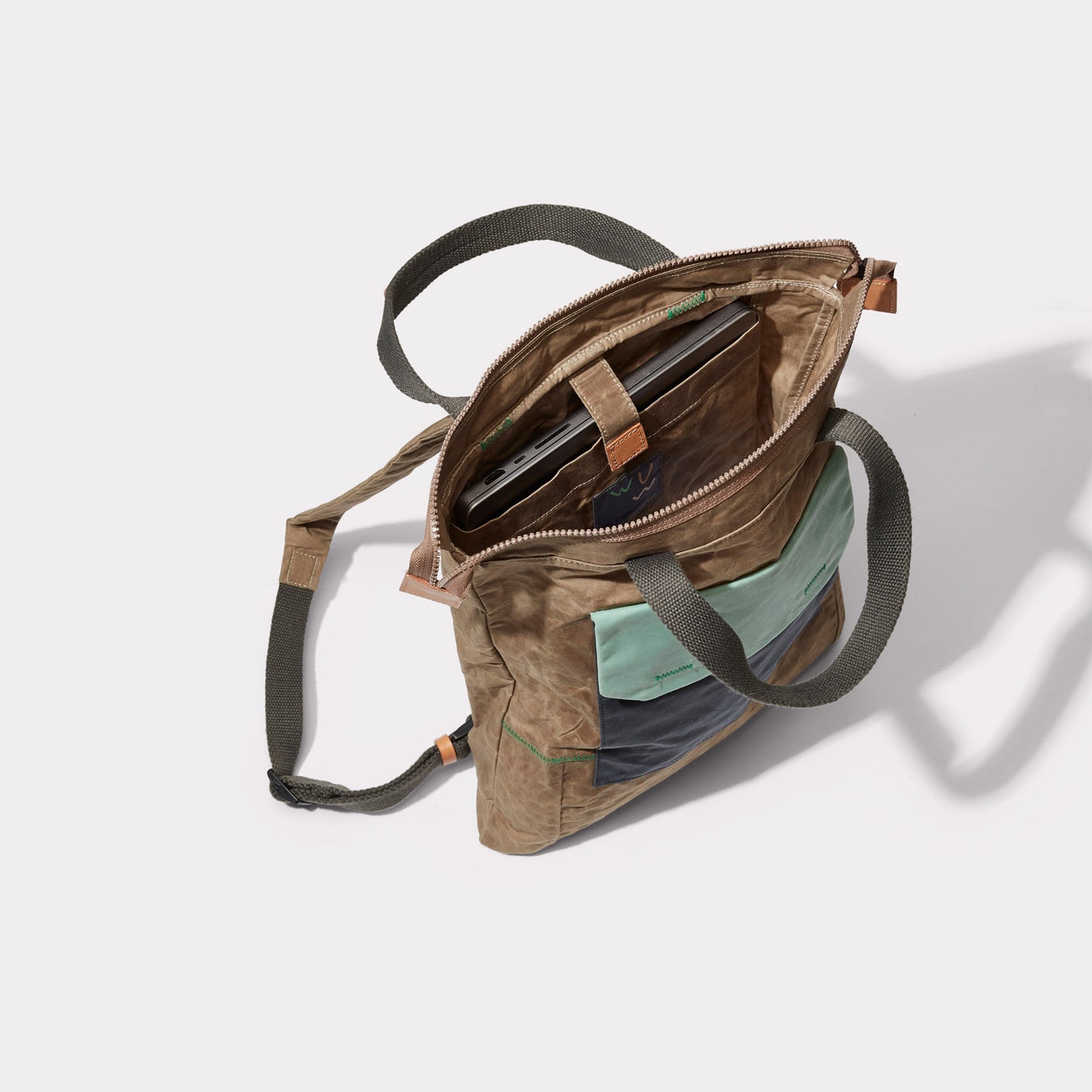 Harry WUW Waxed Cotton Backpack in Mint