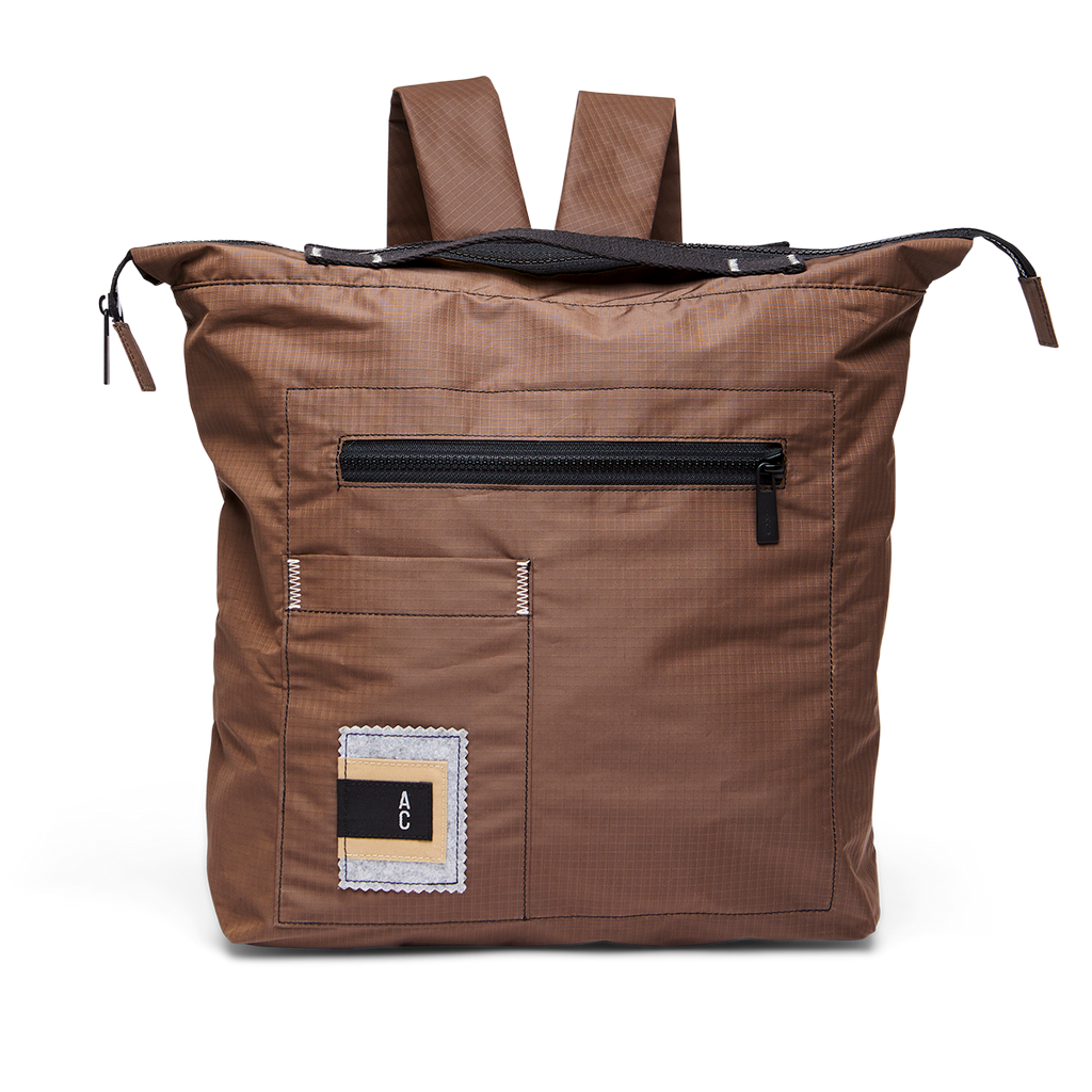 Rupert soft recycled ripstop backpack in cocoa