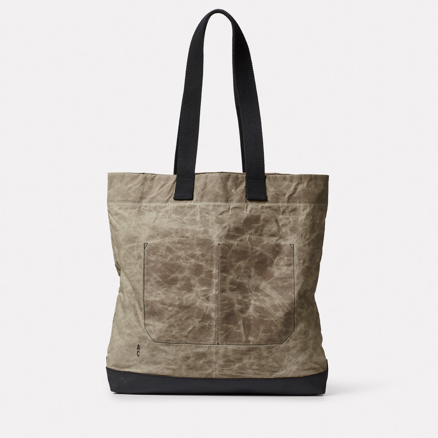 Farah Papery Waxed Cotton Tote in Mineral
