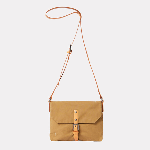Friday WUW Waxed Cotton crossbody bag in Khaki