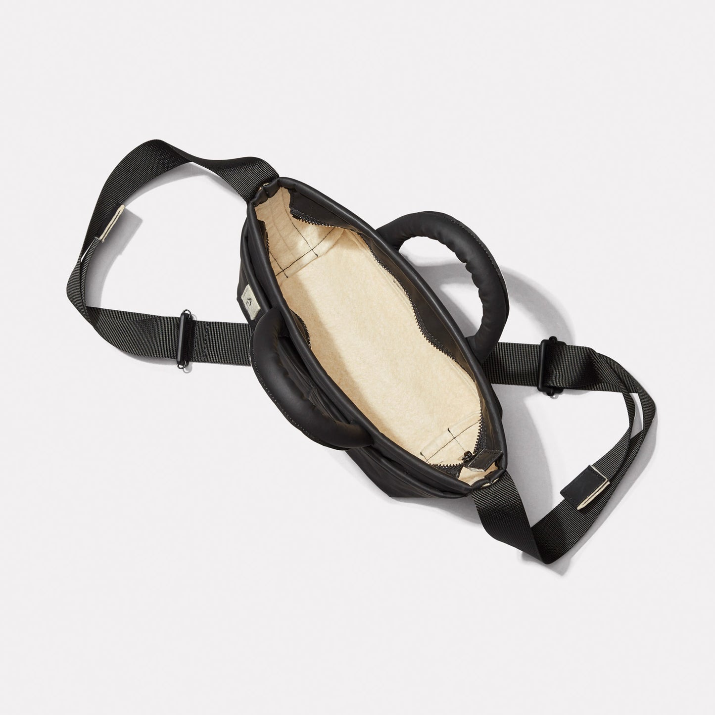 Hester Abaca Top Handle Crossbody Bag in Black