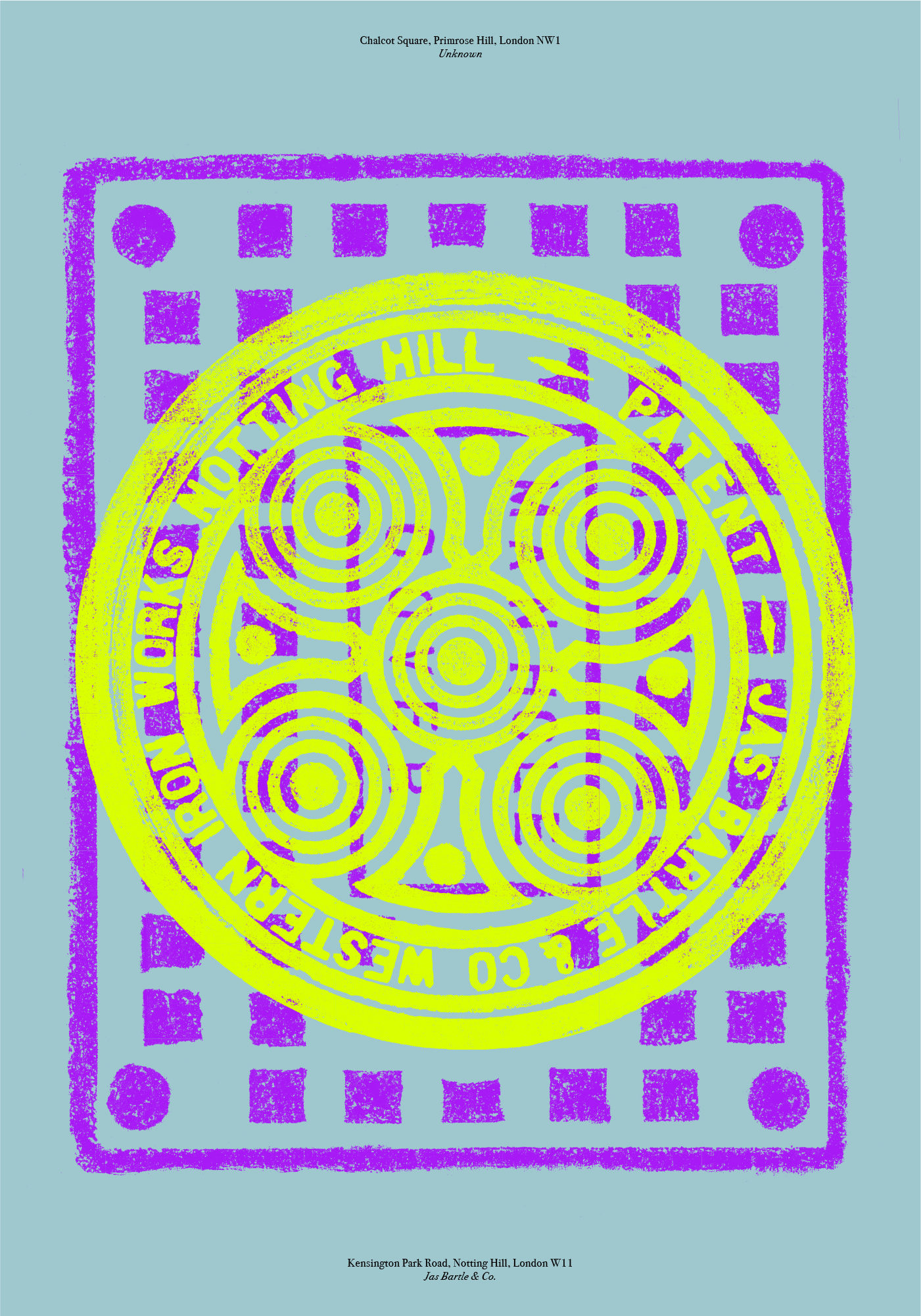 Print 20 Marina Willer Signed Screenprint in Celeste