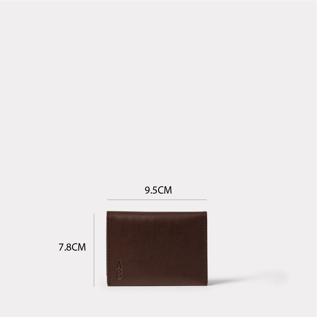 Petra Leather Cardholder in Bog