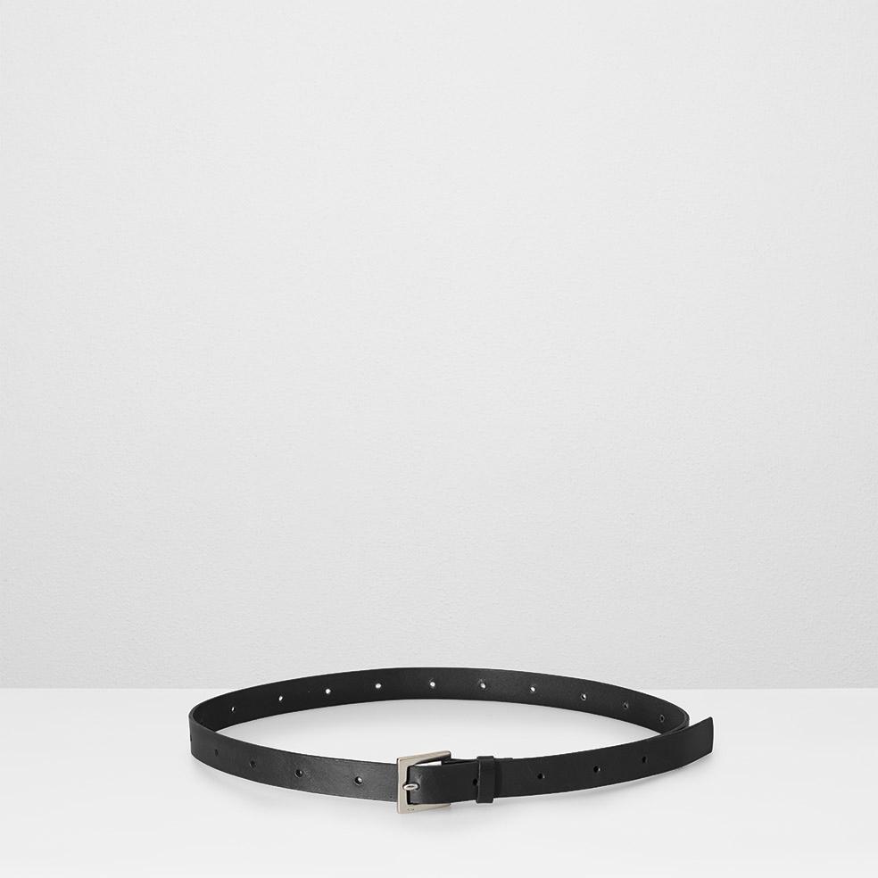 Arty 2cm Leather Belt in Black for Men and Women
