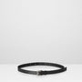 Arty 2cm Leather Belt in Black for Men and Women
