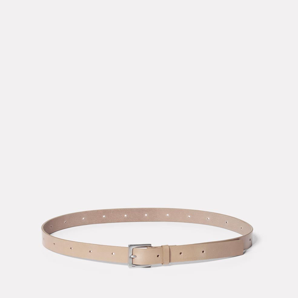 Arty Leather Belt in Grey