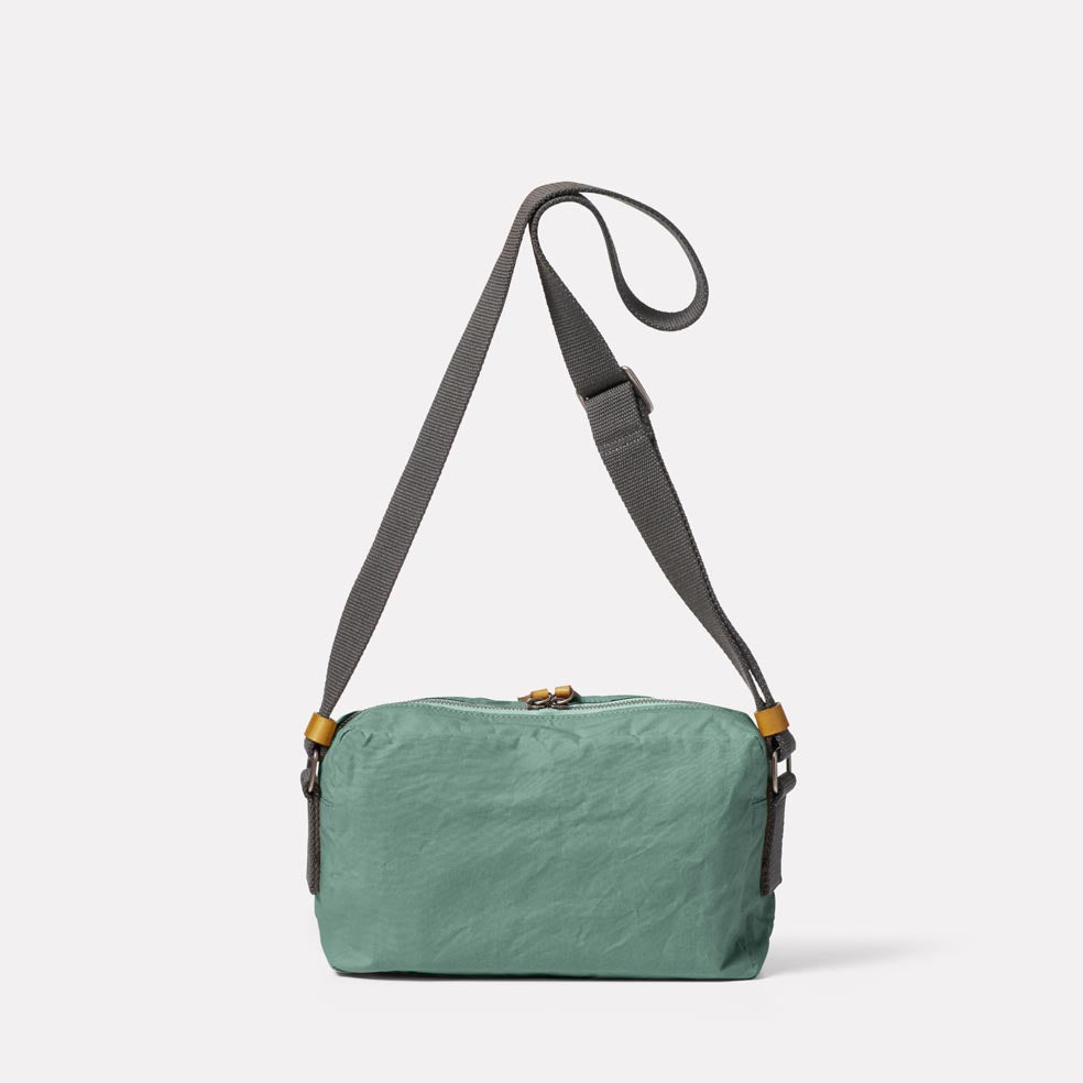 Franco Waxed Cotton Crossbody Bag in Green