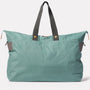 Freddie Waxed Cotton Holdall in Green Back