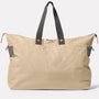 Freddie Waxed Cotton Holdall in Putty Back
