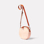 Bill Circle Calvert Leather Crossbody Bag in Light Pink Side
