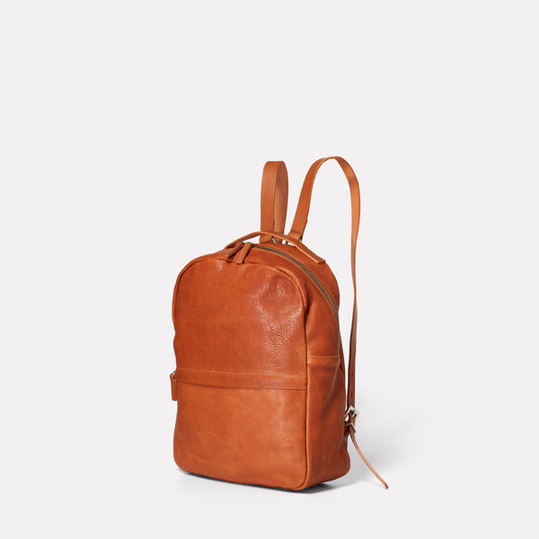 NEW IN Quinn Small Calvert Leather Rucksack in Tan Ally Capellino