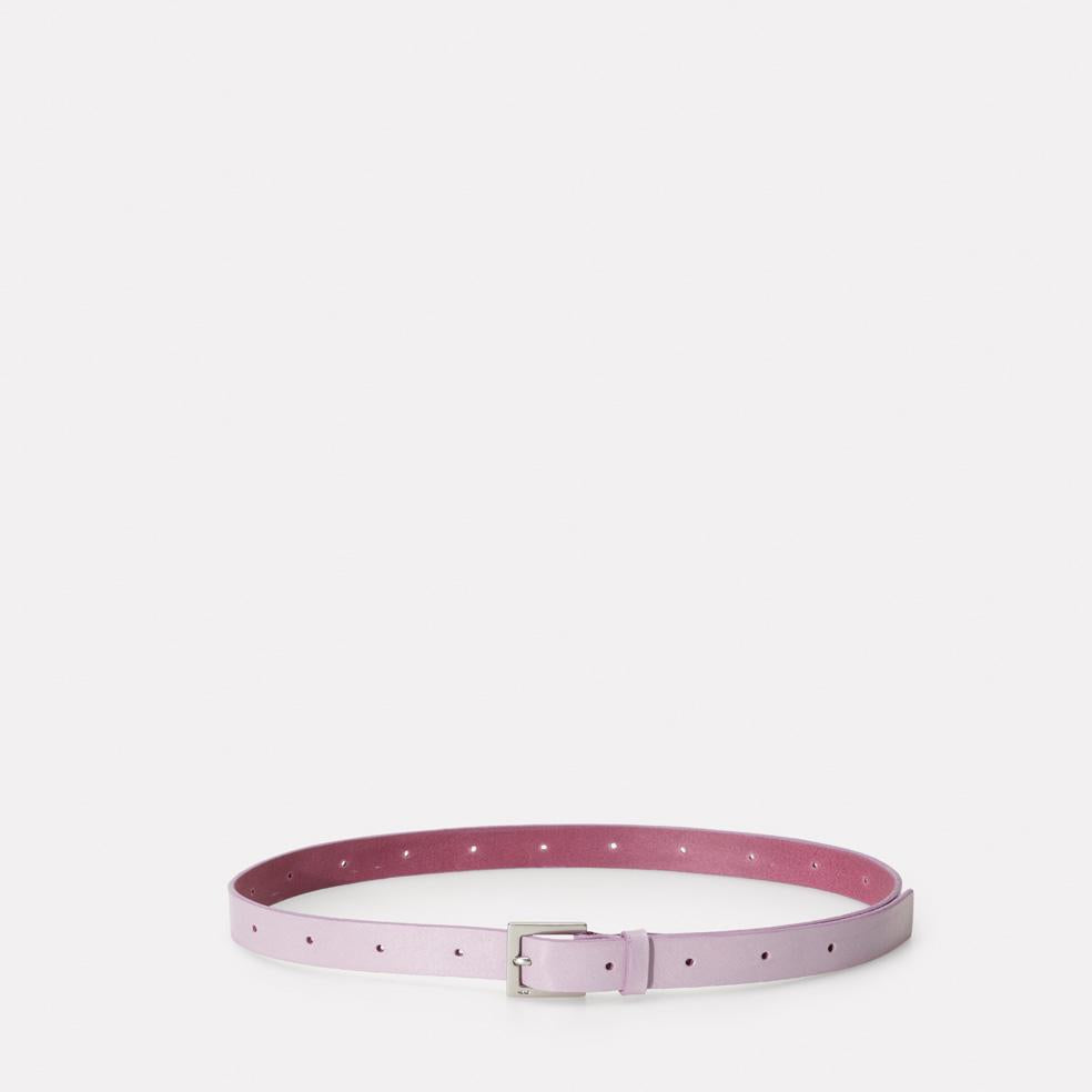 Arty Leather Belt in Lilac