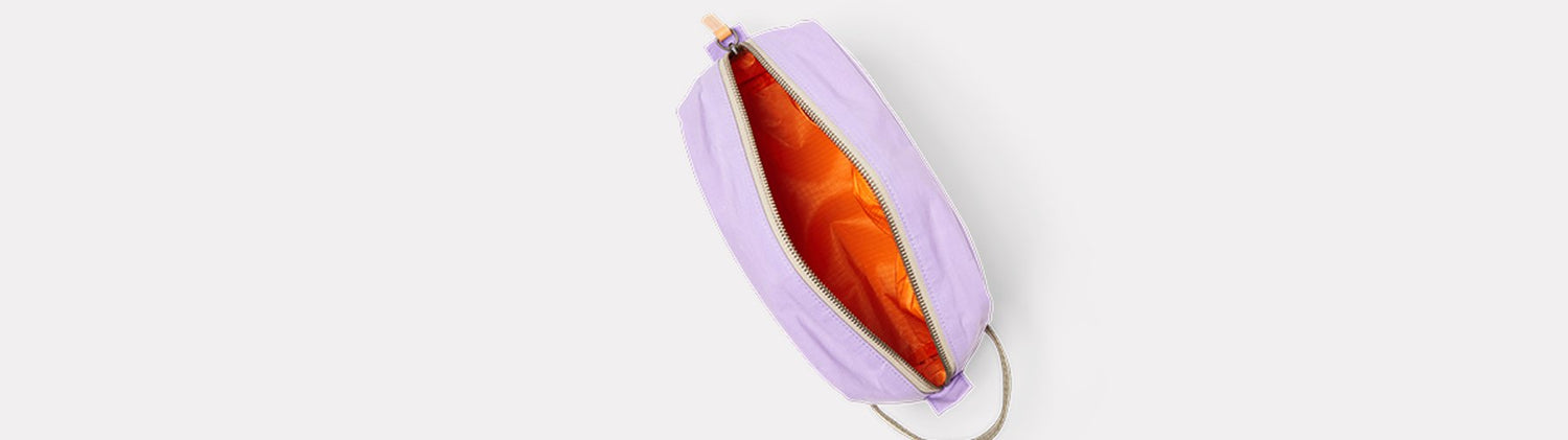 Ally Capellino Simon Waste You Want Waxed Cotton Wash Bag