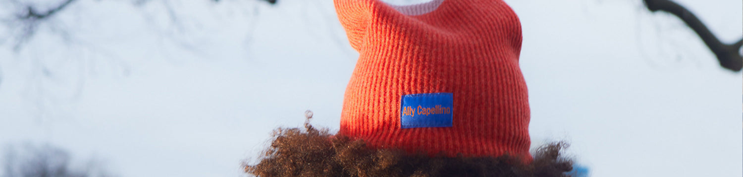 Ally Capellino AW22 Campaign Knitted Hat