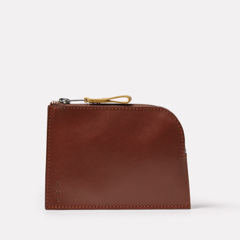 Percy Leather Purse in Carob