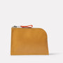 Percy Leather Purse in Mustard