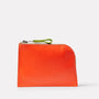 Percy Leather Purse in Flame