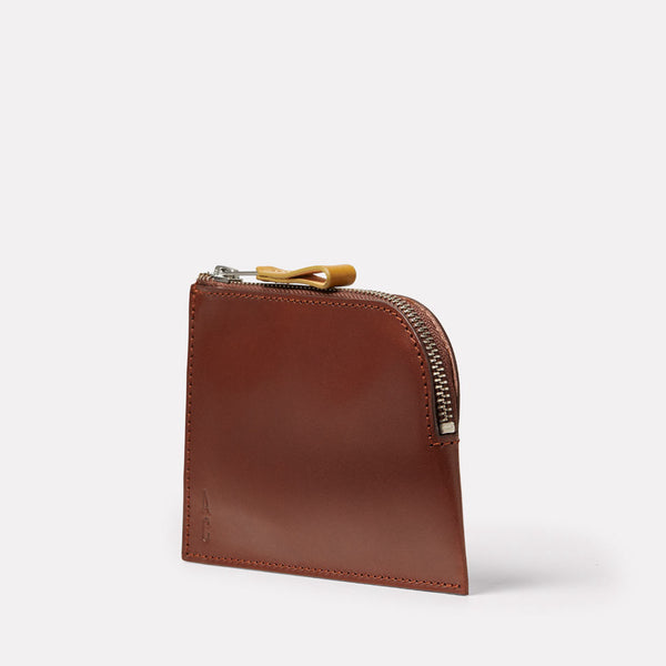 Percy Leather Purse in Carob