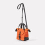 Squat Waxed Cotton Crossbody Mini Bag in Orange