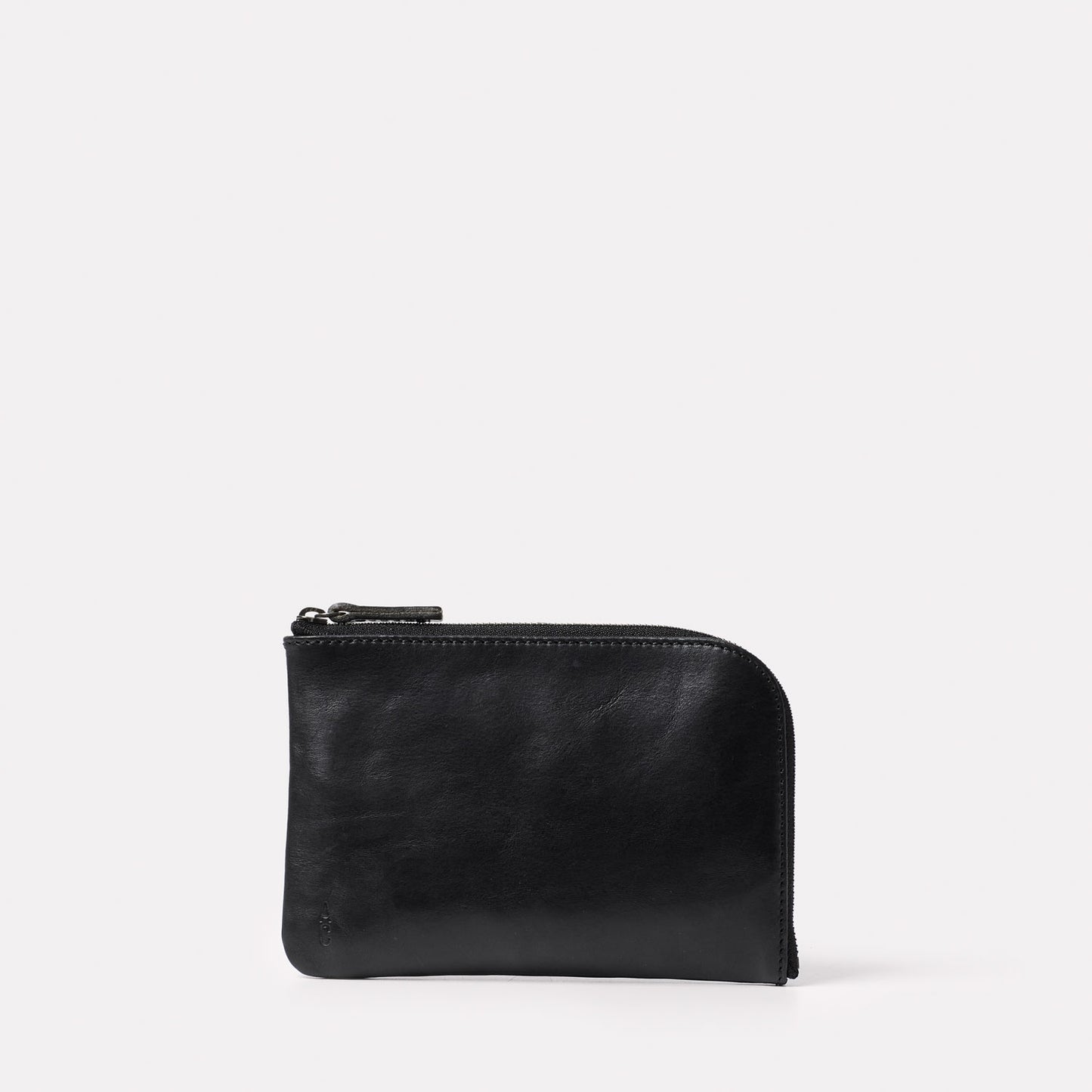 Hocker Medium Calvert Leather Purse in All Black