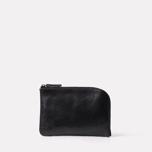 Hocker Medium Calvert Leather Purse in All Black