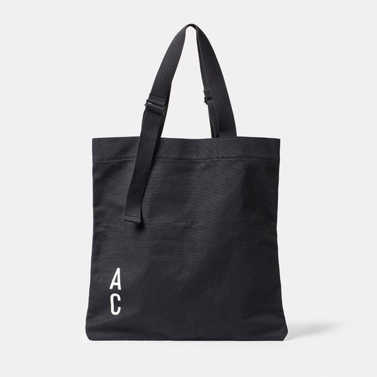 AC Canvas Tote in Black