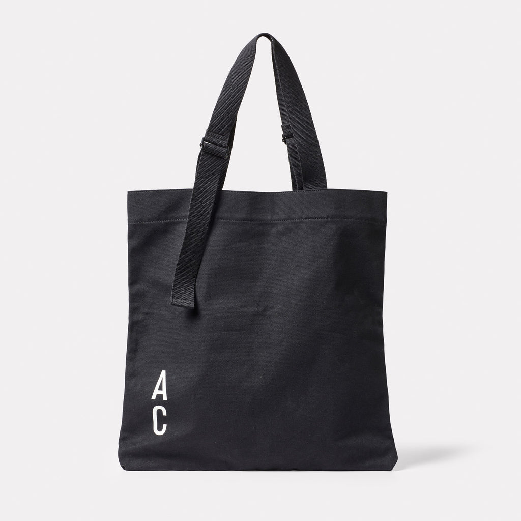 AC Canvas Tote in Black