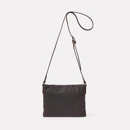 Friday Waxed Cotton Crossbody Bag in Bog