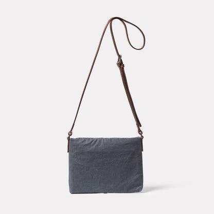 Friday Cotton Crossbody Bag in Steel