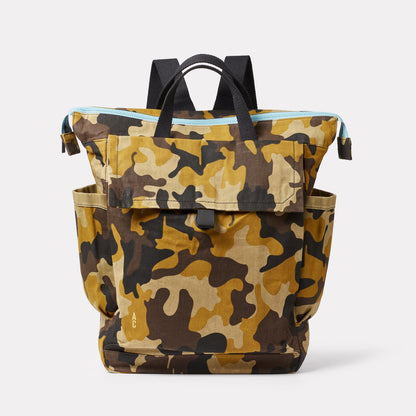 Frik Waxed Canvas Backpack in Corn Camo