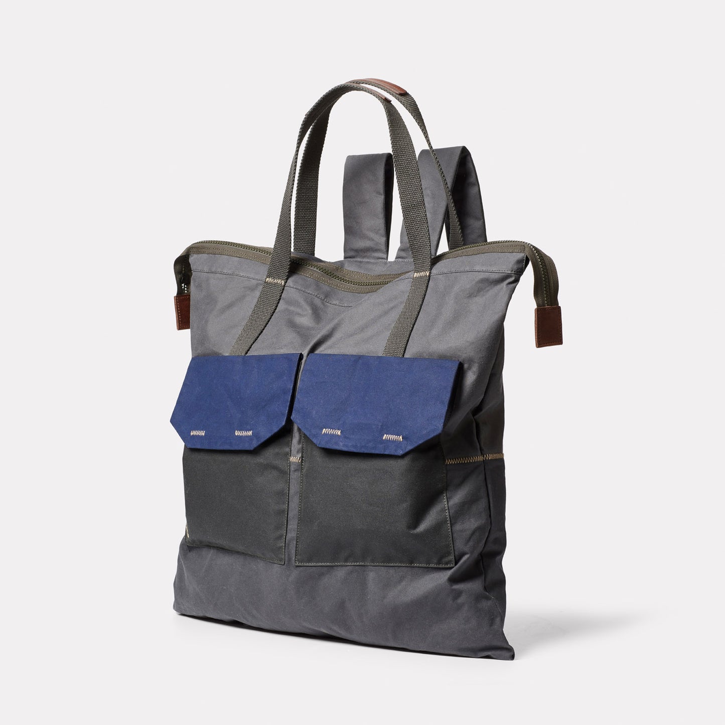 Hank WUW Waxed Cotton Backpack in Cave